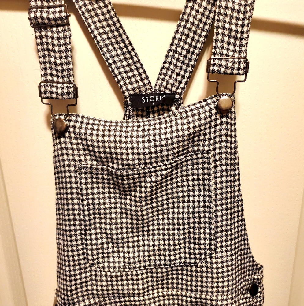 Gingham Overalls